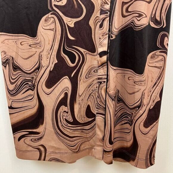 Song of Style Rommie Mesh Dress Brown Marble Women’s Small Long Sleeve Stretch - Picture 15 of 15